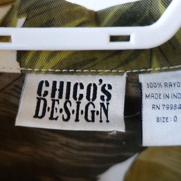 Chico's Design embellished beaded floral jacket 0 2 XS - Picture 5 of 15